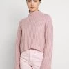 Nly by Nelly Strickpullover Damen - Cropped Turtle Neck in Lila | Strickmode -Nly by Nelly Verkaufsladen 02eb64e879594aeb9152f5be2ad0614f