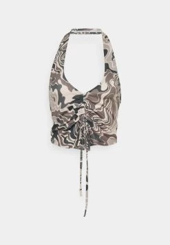 Nly by Nelly Damen Halterneck Drawstring Top - Braun | Stilvolles Sommer-Top -Nly by Nelly Verkaufsladen 06507b278bde4cf895c05bef223ef1f2