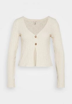Nly by Nelly BUTTON DOWN CARDIGAN - Strickjacke in Creme für Damen | Elegante Strickmode -Nly by Nelly Verkaufsladen 07f383daead5413db8ca94bbf473aecd