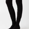 Nly by Nelly FLAT BOOT - Overknees Stiefel Damen Schwarz -Nly by Nelly Verkaufsladen 08cc7c48744b46ce999210641587a4f9