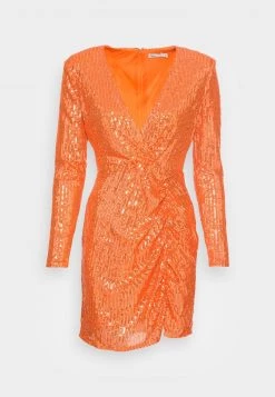 Nly by Nelly MOST WANTED SEQUIN DRESS - Cocktailkleid/Festliches Kleid in Orange für Damen -Nly by Nelly Verkaufsladen 0a94fdd55c4245338f7adf352b3f286e