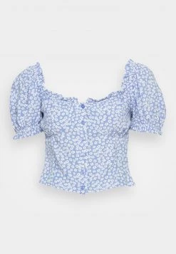 Nly by Nelly FLIRTY BUTTON BLOUSE - Damen Bluse in Blau | Elegant & Stilvoll -Nly by Nelly Verkaufsladen 0ce2373749f548e2945b3dd3bf26b4e6