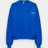 Nly by Nelly Oversize Sweatshirt Damen - Blau, Embroidery Design, Bequemer Oversize Fit
