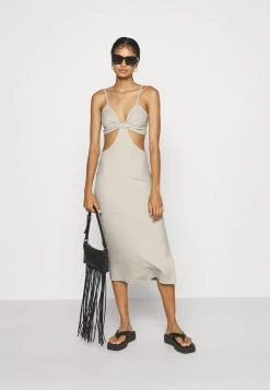 Nly by Nelly CUT OUT MIDI DRESS - Freizeitkleid in Creme für Damen | Elegantes Sommerkleid -Nly by Nelly Verkaufsladen 17eaa8159fca45c29e08506ae97b07ae