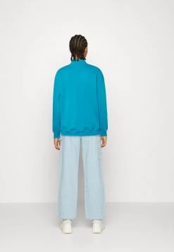 Nly by Nelly HALF ZIP STATEMENT SWEAT - Damen Sweatshirt in Blau | Bequemer Oversize-Look -Nly by Nelly Verkaufsladen 1814e95e834044f3bd8659abbb580acb