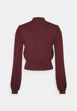 Nly by Nelly KEYHOLE FRONT Langarmshirt - Off Red/Port Royale - Damen | Modisches Langarmshirt mit Keyhole-Detail -Nly by Nelly Verkaufsladen 1b23ccf1d3e44ac886e99249b8e54caa