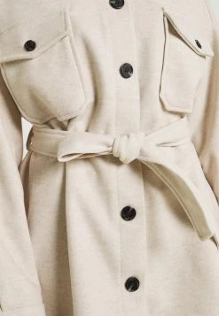 Nly by Nelly MY DEAREST SHACKET - Kurzmantel in Light Beige für Damen | Stilvoller Übergangsjacke -Nly by Nelly Verkaufsladen 1e41ed1a3ff14733af4aeba961786a9d