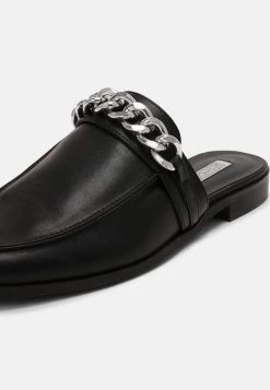 Nly by Nelly CHUNKY CHAIN LOAFER - Pantolette Flach - Schwarz, Damen | Flache Pantoletten für Frauen -Nly by Nelly Verkaufsladen 22850a273d0c4dff8d80e5bba26afc2a