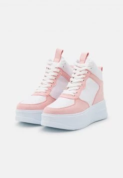 Nly by Nelly HIGHTOP PLATFORM - Sneaker High Damen in Weiß/Rosa | Trendige Plateau-Sneaker für Frauen -Nly by Nelly Verkaufsladen 24eda2a1537548baa262a3fb809f291a