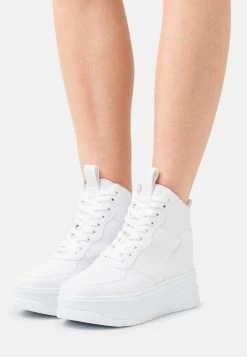 Nly by Nelly HIGHTOP PLATFORM - Weiße Sneaker High für Damen | Trendige Plateauschuhe