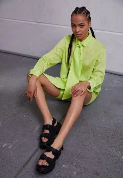 Nly by Nelly CHUNKY Plateausandalette - Elegante Damen-Sandalen in Schwarz