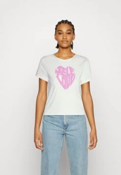 Nly by Nelly SELF LOVE TEE - Weißes Damen T-Shirt mit Print