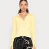 Nly by Nelly RIB COLLAR Strickpullover - Gelb, Damen | Modischer Strickpullover mit Rippenbund -Nly by Nelly Verkaufsladen 2fc3d56f4bb04362ad80ebf5ee0a24c3