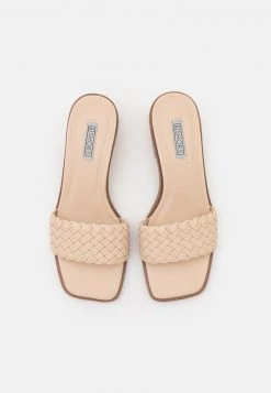 Nly by Nelly BRAIDED SLIP IN - Pantolette Hoch - Creme | Damen Hohe Pantoletten -Nly by Nelly Verkaufsladen 3001e70e467d4328b61424e59904fd35