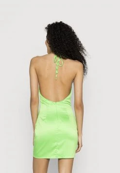 Nly by Nelly GLOSSY HALTERNECK DRESS - Festliches Cocktailkleid in Hellgrün für Damen -Nly by Nelly Verkaufsladen 313e4769900d44f7bc6530682d5b91a5