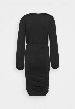 Nly by Nelly KEYHOLE TIE SLINKY DRESS - Elegantes Jerseykleid in Schwarz für Damen -Nly by Nelly Verkaufsladen 33959cb278e942699e290907e429d955