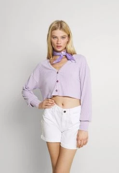 Nly by Nelly BOXY BUTTON Strickjacke - Light Purple für Damen | Modische Strickjacke -Nly by Nelly Verkaufsladen 38a696b338ea4202928850afe026d520