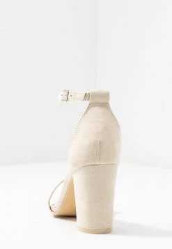 Nly by Nelly MID BLOCK HEEL Riemensandalette Beige - Elegante Damen-Sandalen -Nly by Nelly Verkaufsladen 3a8e8910e9fe482aa3111b9635c7491a