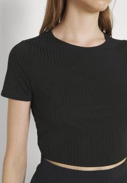 Nly by Nelly CROP SET - T-Shirt Print - Schwarz, Damen | Modisches Crop Top -Nly by Nelly Verkaufsladen 3f09e6fe710b447db31c4c276c52be44