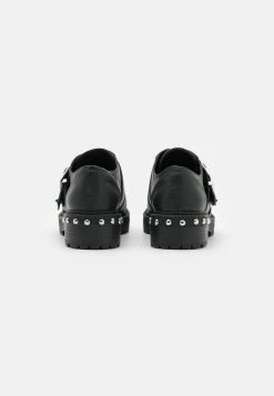 Nly by Nelly BUCKLE UP FLAT SHOE - Bequeme Damen-Slipper in Schwarz -Nly by Nelly Verkaufsladen 3fd232c65f1a4de1bd2402b9cd4d5f91