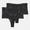 Nly by Nelly BEAUTIFUL HIGHWAIST 2er Pack - Slip - Schwarz, Damen | Hochwertige Damenunterwäsche -Nly by Nelly Verkaufsladen 406f8afe7fcc40a2a490021f2bee7710