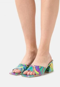 Nly by Nelly THE BLOCK MULE - Pantolette Hoch - Purple, Damen | Elegante Hohe Pantoletten -Nly by Nelly Verkaufsladen 4183bb2694e04d85910b967717c48db9