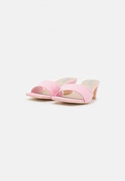 Nly by Nelly KITTEN FLAT MULE - Pantolette Hoch in Pink für Damen | Bequeme Hohe Pantoletten -Nly by Nelly Verkaufsladen 43fd69ba43704fa0bd6d1f211a6a7a6a