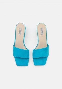 Nly by Nelly KITTEN FLAT MULE - Pantolette Hoch - Blau, Damen | Bequeme Hohe Pantoletten -Nly by Nelly Verkaufsladen 45f9a1738d904e12a4da4c3cbed1b48d