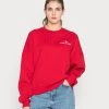 Nly by Nelly PRINTED CHUNKY Sweatshirt Damen - Rot, Bequem & Stilvoll -Nly by Nelly Verkaufsladen 47cce019b3d04a8693c731f4a8391327
