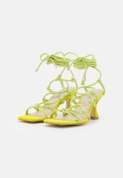 Nly by Nelly LACE UP - High Heel Sandalette in Grün für Damen | Riemchensandalen -Nly by Nelly Verkaufsladen 4868e03d02be47d1baa786a29d6e9606