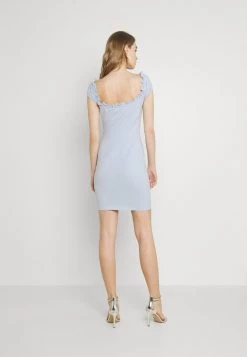 Nly by Nelly MY FRILL DRESS - Festliches Cocktailkleid in Hellblau für Damen -Nly by Nelly Verkaufsladen 4a986c707a3d4e58b3cb15a2c4e7b25f
