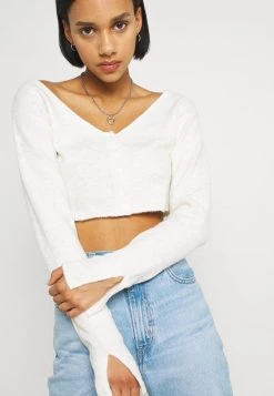 Nly by Nelly MINI CARDIGAN - Strickjacke in Hellgrau für Damen | Modische Strickmode -Nly by Nelly Verkaufsladen 4b8af79a050d47db9d2894f27b19ba79