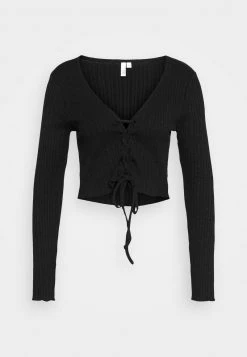 Nly by Nelly Strickjacke - Elegante Strickjacke für Damen in Schwarz -Nly by Nelly Verkaufsladen 4c6cd7ac828344da8fc4c643b6cf8b15