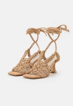 Nly by Nelly ICONIC MACRAME HEEL - Riemensandalette in Nature für Damen | Elegante Sandalen -Nly by Nelly Verkaufsladen 4cf6942abfbb450ab9a624c425c0f191