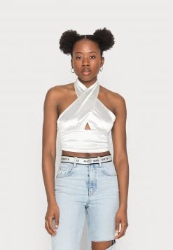 Nly by Nelly TWIST NECK Top - Off White Damen | Modisches Frauen-Top