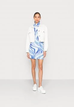 Nly by Nelly STRING BACK DRESS - Jerseykleid - Blue Swirl | Damenmode | Etuikleider -Nly by Nelly Verkaufsladen 4ee42e74240d41c5a12196c1089384d0