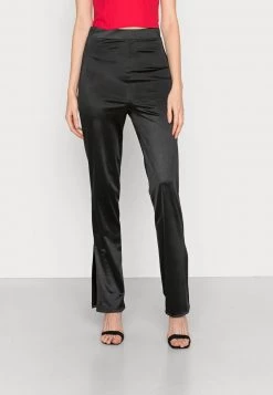 Nly by Nelly SLIT PANT - Stoffhose für Damen in Schwarz | Elegante Damenhose | Moderne Stoffhose