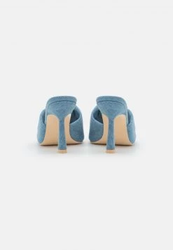 Nly by Nelly PAUS FOR ATTENTION MULE - Pantolette Hoch in Blau für Damen | Elegante Hohe Pantoletten -Nly by Nelly Verkaufsladen 53d5a8c64e9d414c8e47ea74dbfd483b