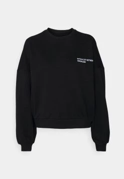 Nly by Nelly OVERSIZE EMBROIDERED SWEAT - Damen Sweatshirt in Schwarz -Nly by Nelly Verkaufsladen 54139b5b5aa948578958b76ee47bfef0