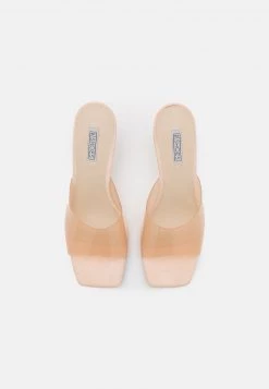 Nly by Nelly CLEAR VISION MULE - Beige Hohe Pantoletten für Damen -Nly by Nelly Verkaufsladen 542a46a607914ef1834fc6cb0db71ebb