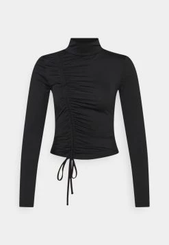 Nly by Nelly DRAWSTRING SLINKY Langarmshirt - Schwarz, Damen | Elegantes Langarmshirt für Frauen -Nly by Nelly Verkaufsladen 552f4298507242949ccb29f56d6f7444