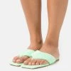Nly by Nelly CURLY FLAT Zehentrenner Damen - Pistazie | Bequeme Sandalen für Frauen -Nly by Nelly Verkaufsladen 556201a900d9401f9059202266bfc60c