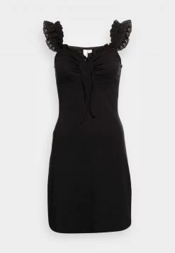 Nly by Nelly IN LOVE DRESS - Freizeitkleid Schwarz Damen - Elegantes Sommerkleid -Nly by Nelly Verkaufsladen 56549d2e27604dd9b8c976ee3a88a5f2