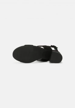 Nly by Nelly CASUAL LOW BLOCK - Riemensandalette in Schwarz für Damen | Bequeme Blockabsatz-Sandalen -Nly by Nelly Verkaufsladen 568a417e34564ffea959087a78d6e2d5