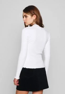 Nly by Nelly LOVE Langarmshirt - Weiß, Damen | Elegantes Langarmshirt für Frauen -Nly by Nelly Verkaufsladen 577f036b1c12411cad5783e62fc85075