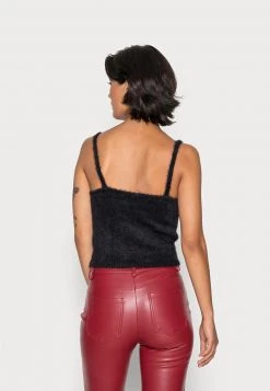 Nly by Nelly FUZZY - Top - Schwarz, Damen | Bequemes Frauen-Top für jeden Anlass -Nly by Nelly Verkaufsladen 5821e11c345e478b8337d0feb76cec10