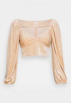 Nly by Nelly RUCHED UP BLOUSE - Elegante Bluse in Champagner für Damen -Nly by Nelly Verkaufsladen 5a0361353bbf4af197cb52481589cafe