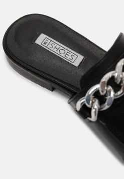 Nly by Nelly CHUNKY CHAIN LOAFER - Pantolette Flach - Schwarz, Damen | Flache Pantoletten für Frauen -Nly by Nelly Verkaufsladen 5abb75b895f94ef98e4ea717272b8719