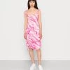 Nly by Nelly DRAPY PRINT DRESS - Freizeitkleid - Pink Swirl, Damen | Modisches Sommerkleid -Nly by Nelly Verkaufsladen 5bc758403d984145ad622f7fe287afec