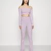 Nly by Nelly OFF SHOULDER SET - Langarmshirt & Jogginghose - Light Purple, Damen -Nly by Nelly Verkaufsladen 5c54c5897c224569b76ec36088634427